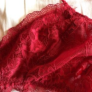 Madewell Bralette in Red